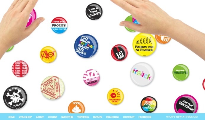 Frolick yogurt website by Asylum #website #design #web