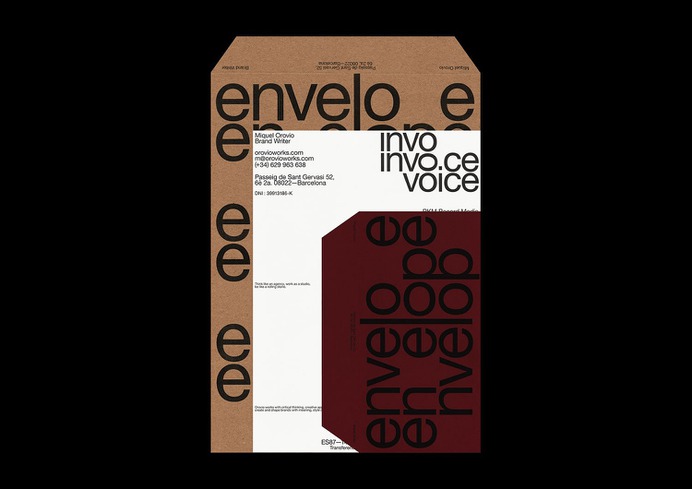 Visual Identity Miquel Orovio - Mindsparkle Mag Quatrième Étage designed the visual identity for Miquel Orovio, a Barcelona-based brand writer. Business cards, stationery supplies and identity system. #logo #packaging #identity #branding #design #color #photography #graphic #design #gallery #blog #project #mindsparkle #mag #beautiful #portfolio #designer