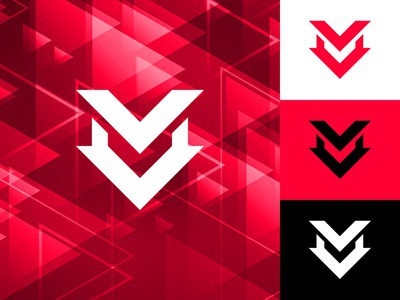 Vertex "V" Logo Mark Logo Design v letter logo simple brand identity branding content creator youtuber gaming gamer v logo negative space modern minimal logo mark logo designer logo