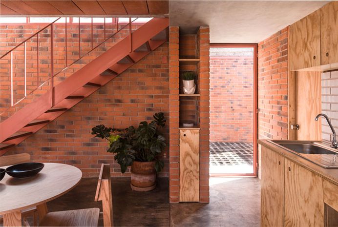 Low Budget Brick House by Dosa Studio - InteriorZine