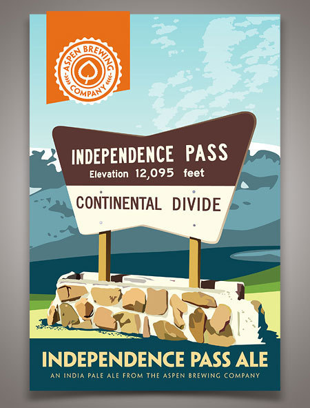Aspen Brewing Company #beer #mountains #poster