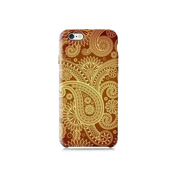 Gold Paisley Pattern #phonecase #design