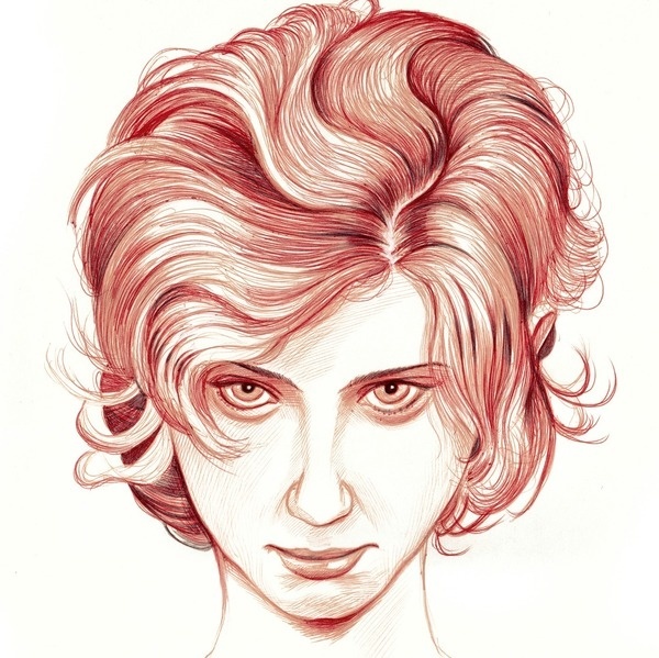 Illustrated Portraits byÂ http://romangm.com/ #woman #illustrated #illustration #portrait #female