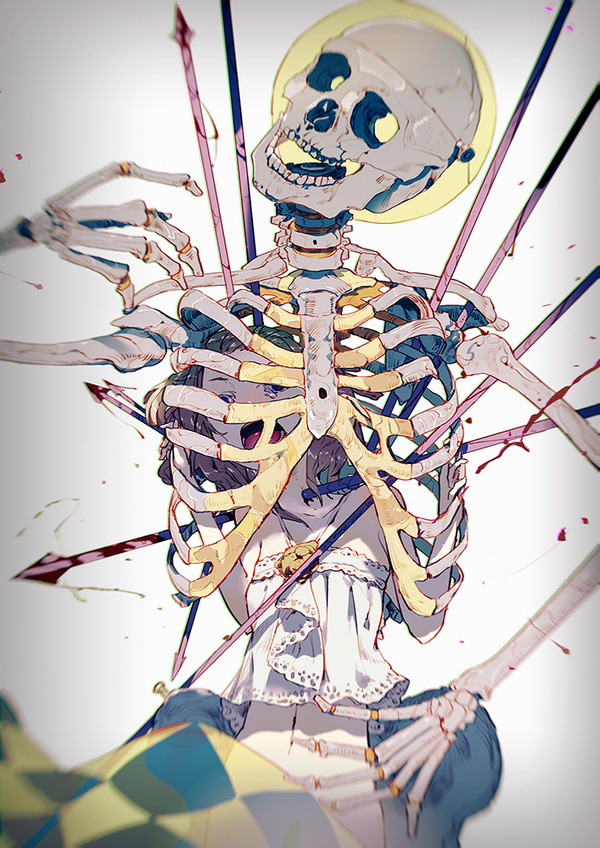 NOT THE END by el zheng on deviantART #skeleton #anime