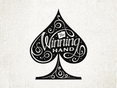 The_winning_hand_-_spade #script #fancy