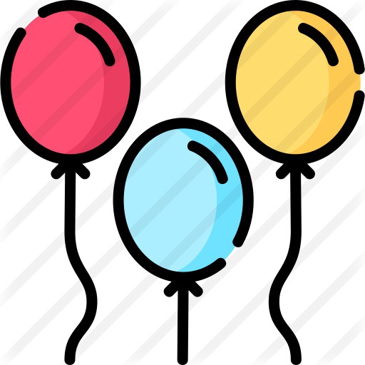 See more icon inspiration related to balloon, birthday and party, balloons, celebration, entertainment, decoration, birthday and party on Flaticon.