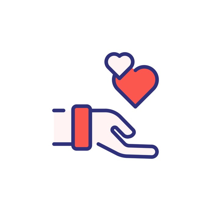 See more icon inspiration related to love and romance, hands and gestures, Solidarity, loyalty, charity, donation, heart and love on Flaticon.
