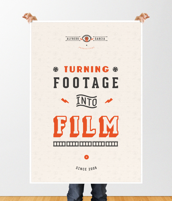 ALFREDO GARCIA PRODUCTIONS on Behance #poster #type #branding #film