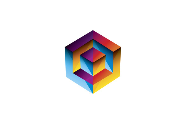 2013 IAFNA LOGO #color #colofrul #geometric #xexagon #logo #colour #3d #cube