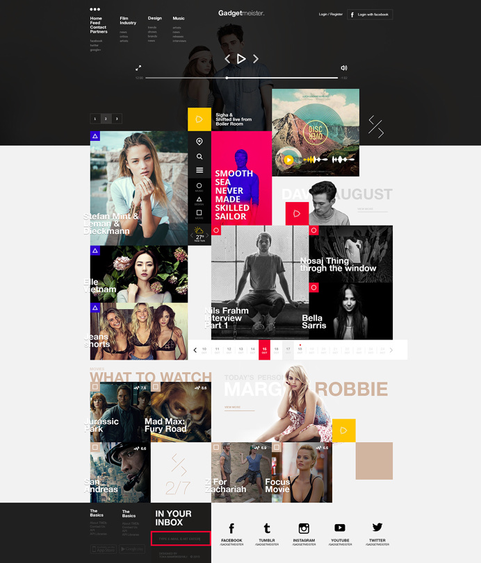 Gadgetmeister #template #behance #toka #stylish #web #design #gadgetmeister #music #design #creative #movie #ui #ux