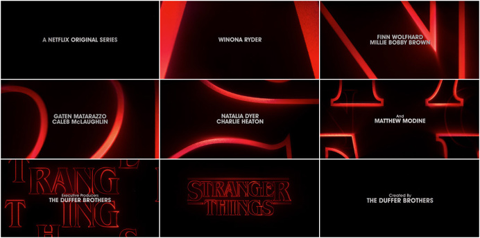 #stranger #things #netflix #title #sequence