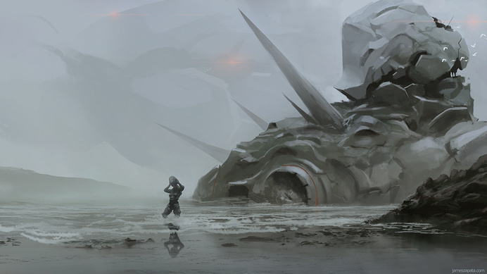 Rescue by jameszapata on deviantART #scifi #environment