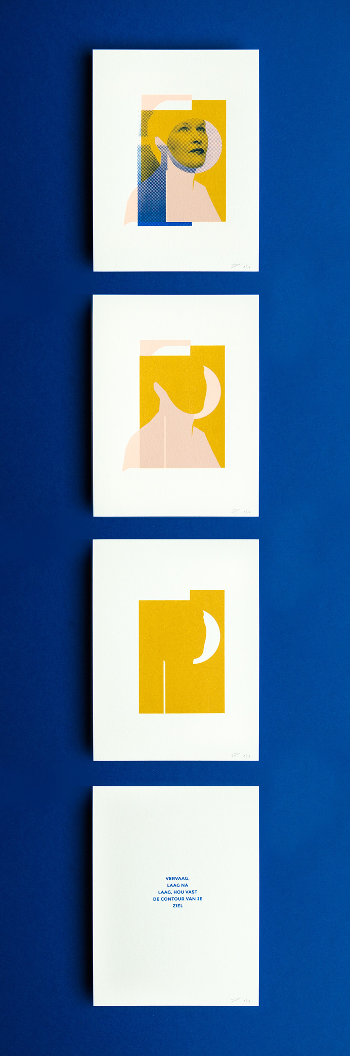 CONTOUR - For my mum with young dementia. A graphic portrait. Fade layer after layer, hold the contour of your soul