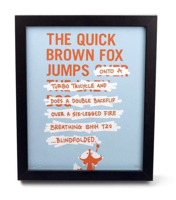 Fancy The Quick Brown Fox Has Minor Changes #cute #illustration