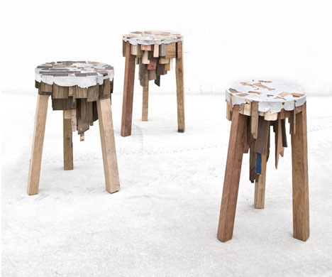 scrap stools #wood