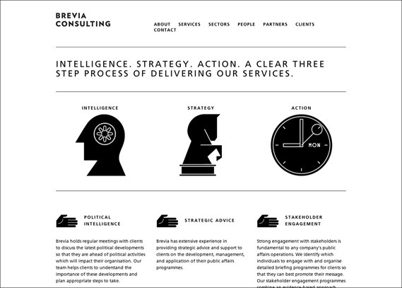 Creative Review Brevia Consulting brand identity #design #web #brevia