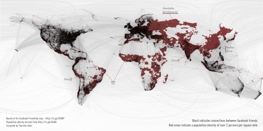 All sizes | facebook vs. the rest of the world | Flickr - Photo Sharing! #infographic #informational #graphic #map