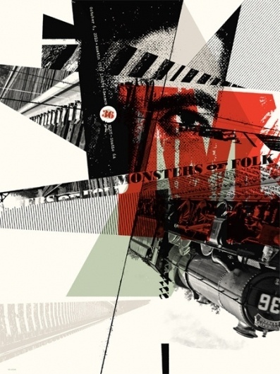 GigPosters.com - Monsters Of Folk #silkscreen #design #league #poster #delicious
