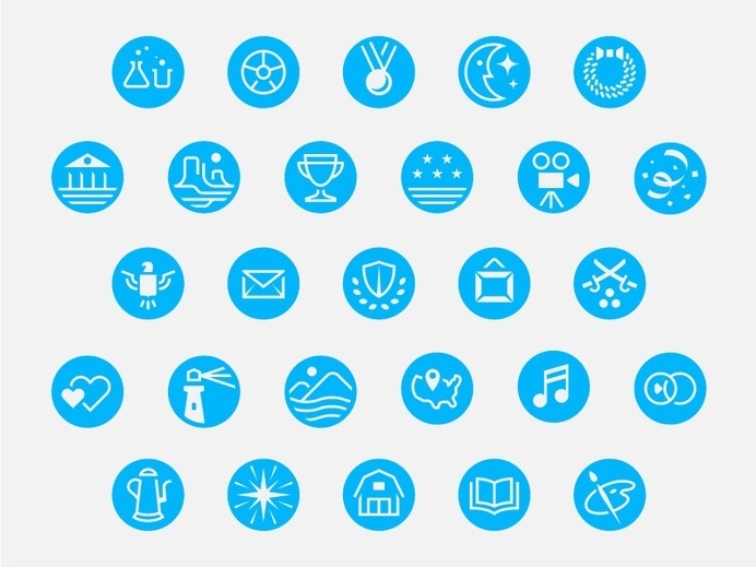 USPS Stamp Series Icons #icon #picto #symbol #pictogram