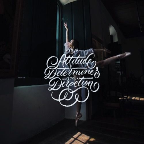 Your Attitude Determines Your Direction - 📷 by @nataliafigueredof - #lettering #handlettering #calligraphy #slowroastedco #goodtype #handmadefont #quotes #typism #typostrate #thedailytype #type #typography #brushlettering #50words #dance #typematters...
