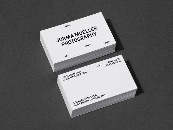 Bureau Collective – Jorma Mueller Photography #identity #business card