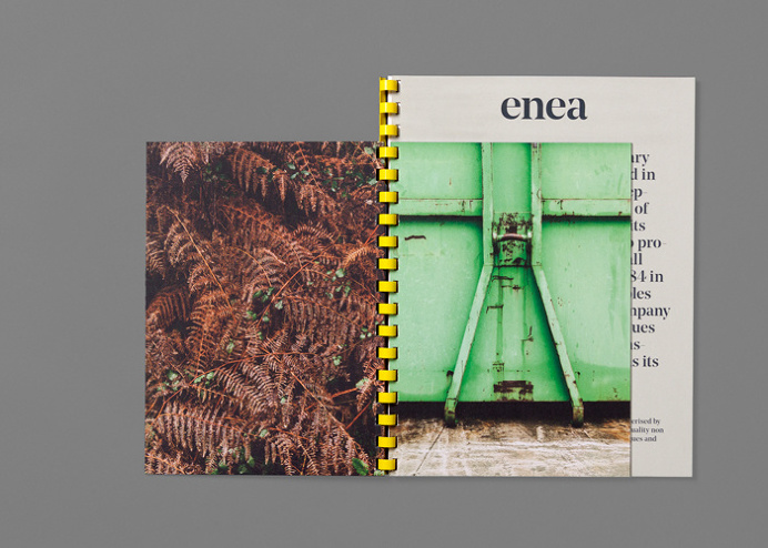 Enea's brand identity and art direction on Behance