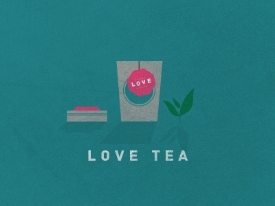 Dribbble - L O V E T E A by Jonathan Quintin #illustration #love #tea #green