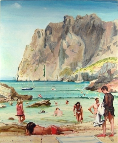Adam de Boer - Cala San Viçens #painting #art