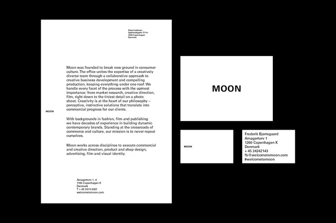 Moon – Identity #stationary #design #graphic #identity #typography