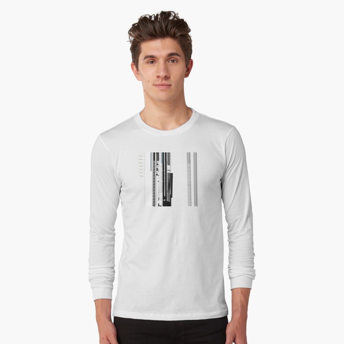 Grayscale Rails Long Sleeve T-Shirt