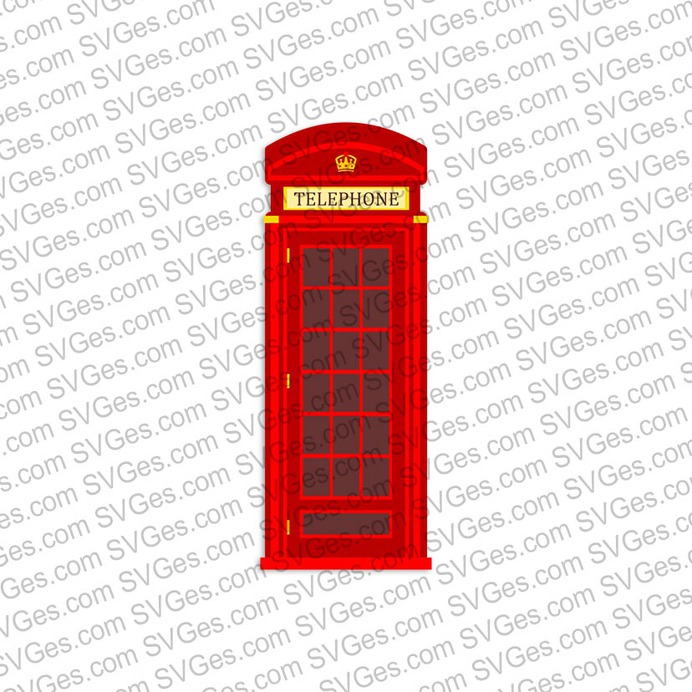 Red Telephone Box SVG files