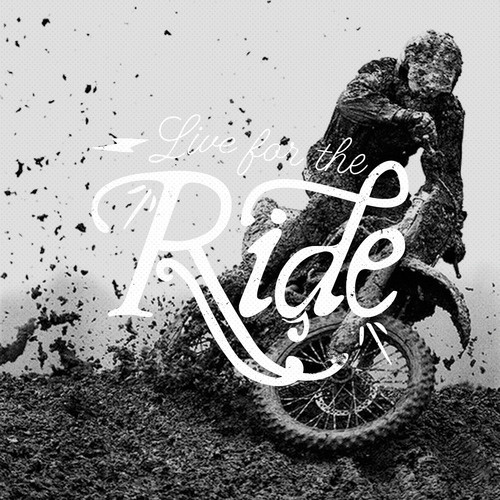 Live for the Ride #lettering #vintage #typography