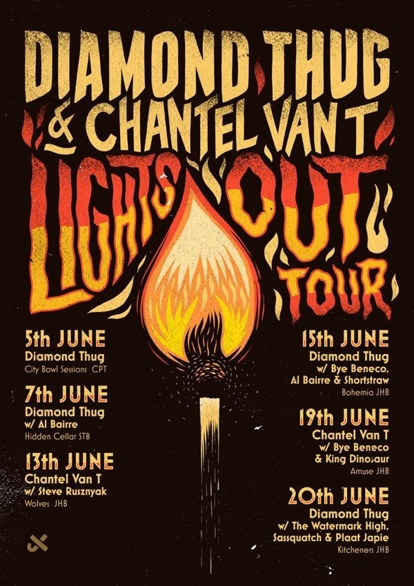 Fire, Gig Poster, Lights Out #gig #lights #out #fire #poster