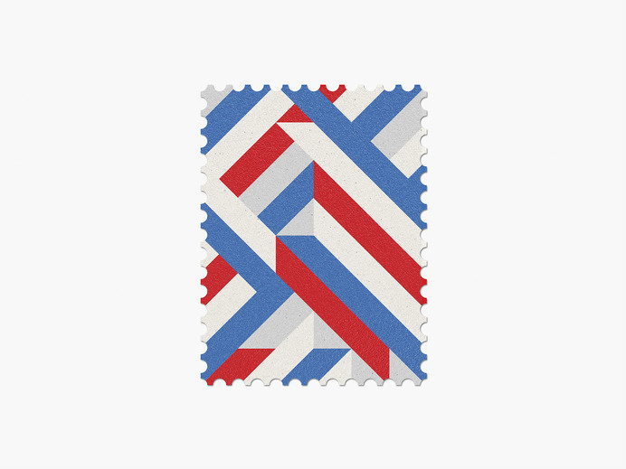 Russia #stamp #graphic #maan #geometric #illustration #minimal #2014 #worldcup #brazil