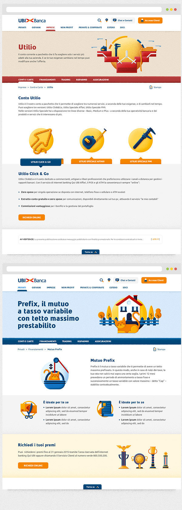 UBI Banca Restyling on Behance #icon #illustration #bank