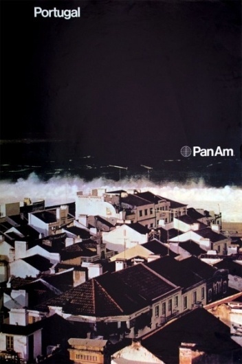 1971 Pan Am Posters | Minimalissimo #travel #portugal #posters #pan #helvetica #am