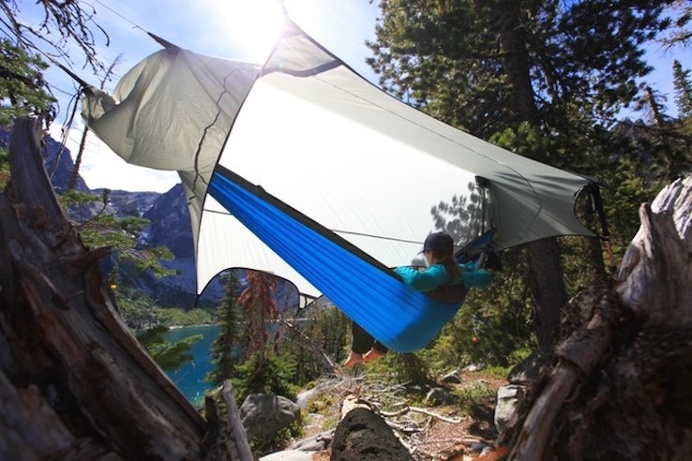 The Nube Stratos is the next generation of elevated camping, it is a lightweight modular hammock that offers shelter and layers of protectio