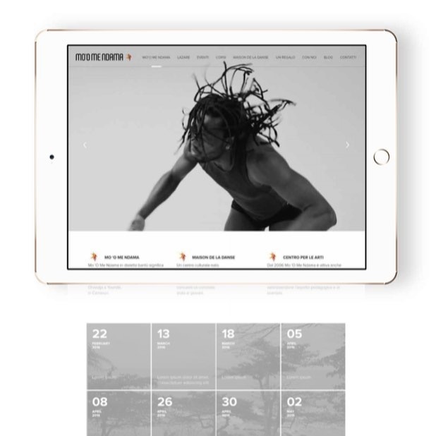 #Dance is the hidden language of the #soul... our project for Mo 'O Me Ndama #dancecompany #project #design #webdesign #love #afro #style