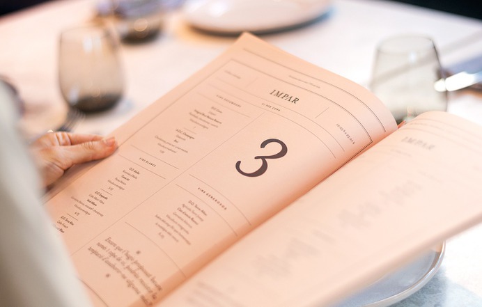 Menu for restaurant inside Sofia's hotel, Barcelona. morillas branding on Behance