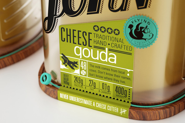 Captain John packaging by Galya Akhmetzyanova & Pavla Chuykina branding #design #cheese