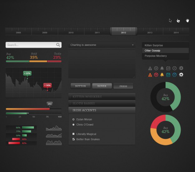 Chart dark ui kit psd Free Psd. See more inspiration related to Chart, Ui, Psd, Dark, Ui kit, Horizontal, Kit and Dark ui kit on Freepik.