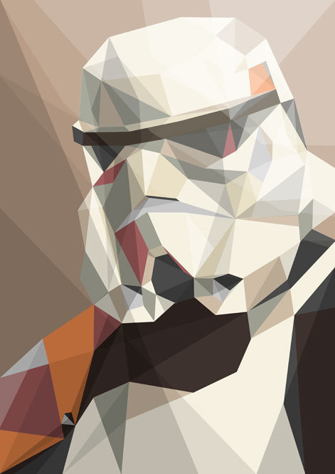 trooper polygonal star wars #trooper #storm #wars #star
