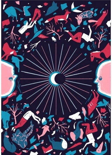 grain edit · Robert Hunter #hunter #robert #negative #space #illustration