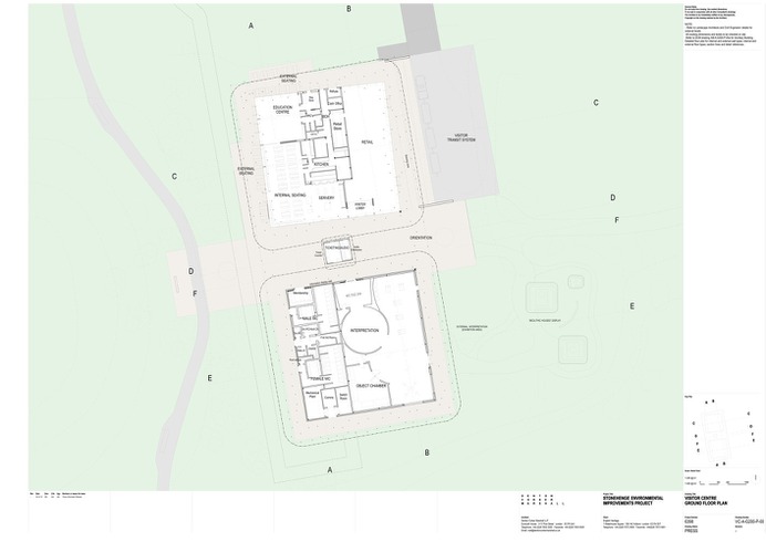 Stonehenge Visitor Centre / Denton Corker Marshall,Ground Floor Plan