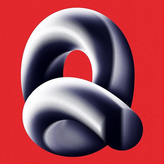 #q #36daysoftype04 #36daysoftype #36days_q #typelove #dailytype #handmadefont #goodtype #designinspiration #typeverything #moire
