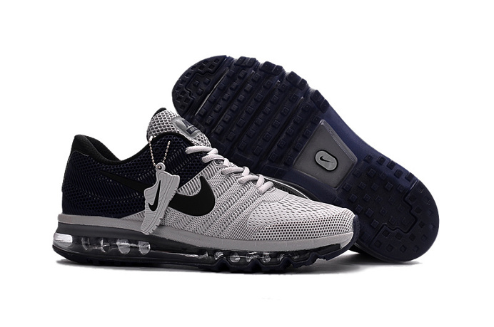 Nike all palm nano drop plastic technology Men's Air Max 2017 Sports Shoes Black grey