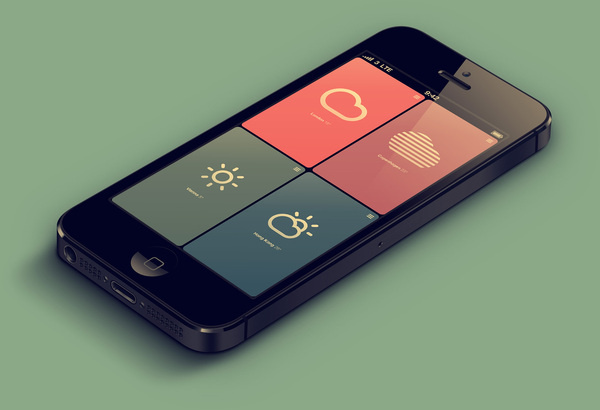weather app #app #design #mobile #interface