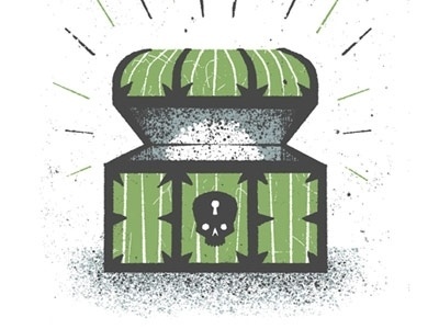 Dribbble - Chest by Graham Pilling #illustration #vector #chest #texture