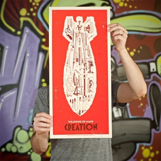 Weapons of Mass Creation - Angryblue | Go Media #illustration #poster