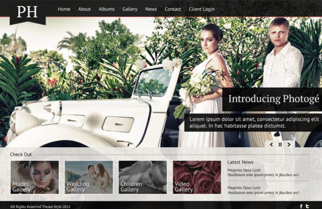Wedding interface design with navigation bar Free Psd. See more inspiration related to Wedding, Design, Bar, Psd, Material, Navigation, Interface, Horizontal, Navigation bar, Interface design and Psd material on Freepik.